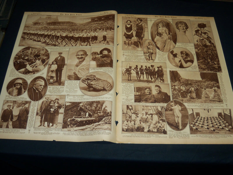 1923 SEPTEMBER 16 NEW YORK TIMES PICTURE SECTION NO. 5 & 6 - GANDHI - NT 8899
