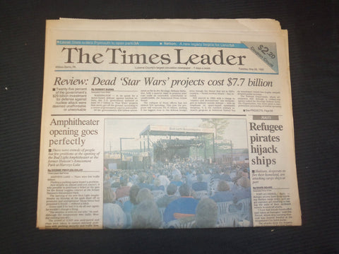 1992 MAY 26 WILKES-BARRE TIMES LEADER - REFUGEE PIRATES HIJACK SHIPS - NP 7536