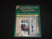 1984 APRIL 30 NEW YORK MAGAZINE - WEEKENDS TO REMEMBER - SP 3969
