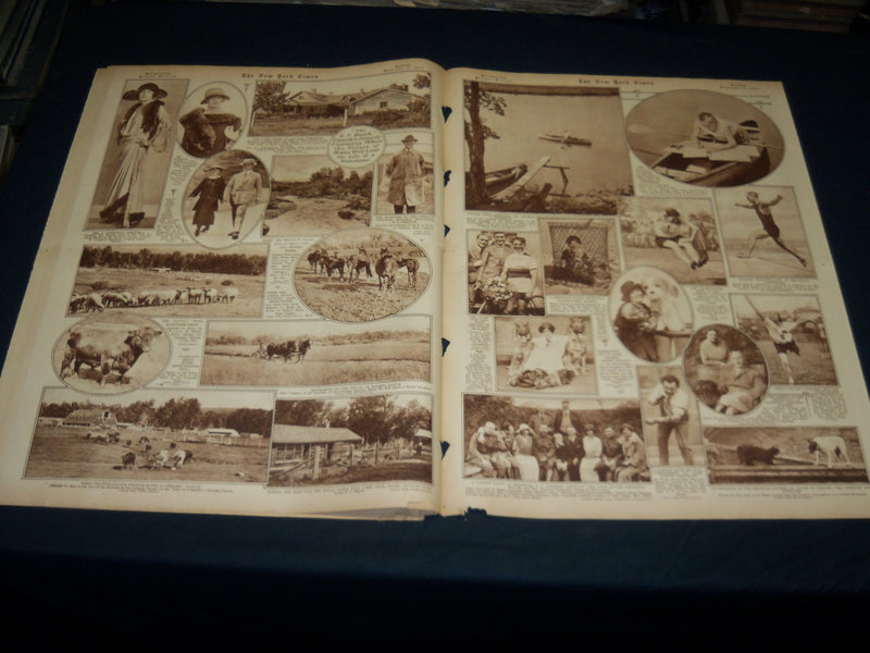 1923 SEPTEMBER 9 NEW YORK TIMES PICTURE SECTION NO. 5 & 6 - LIPTON CUP - NT 8900