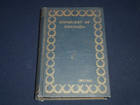 1894 CONQUEST OF GRANADA BY WASHINGTON IRVING BOOK - ILLUSTRATIONS - KD 2919C