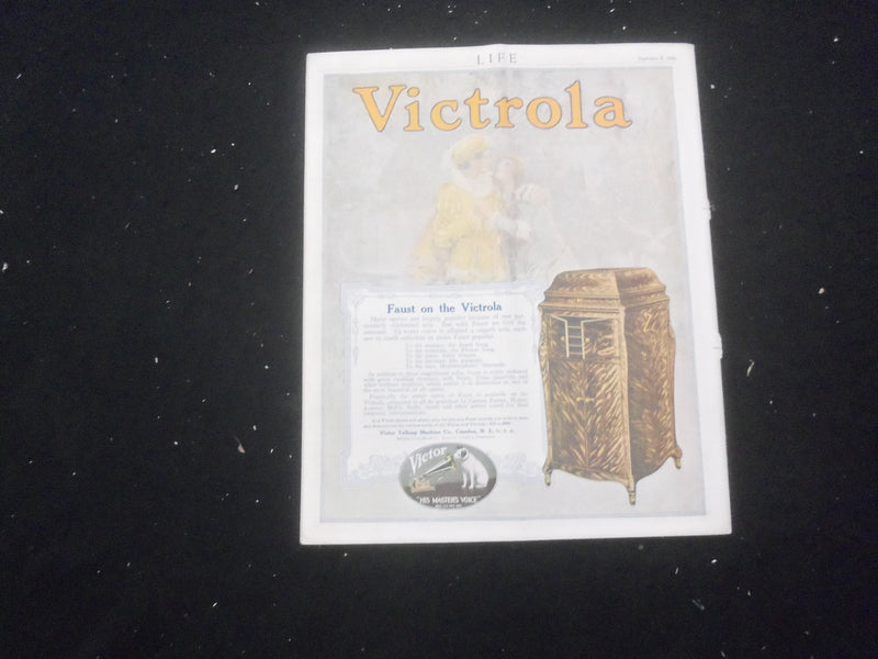 1916 SEPTEMBER 7 LIFE MAGAZINE - MILLENNIUM NUMBER-OLD-FASHIONED SAMPLER- L 763W