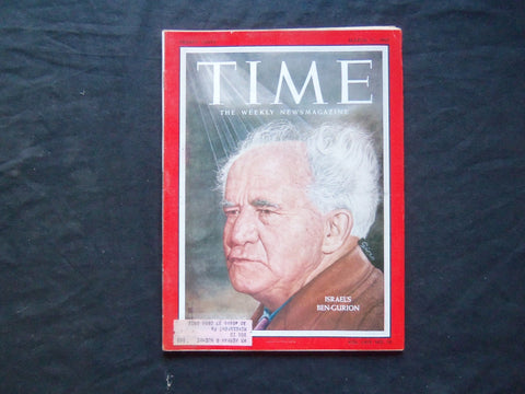 1957 MARCH 11 TIME MAGAZINE - DAVID BEN-GURION - T 1580
