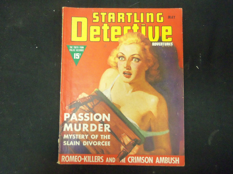 1939 MAY STARTLING DETECIVE ADVENTURES MAGAZINE- NICE STORIES & PHOTOS - ST 4390