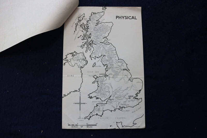 1930'S MAPS OF BRITAIN - BRITISH INFORMATION SERVICES - K 1749