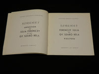 1971 FERENCZY JULIA ES GY. SZABO BELA SOFTCOVER BOOK - HUNGARIAN - J 6929