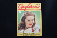 1939 FEBRURARY 3 CONFIDENCES MAGAZINE - BETTE DAVIS COVER - E 26082