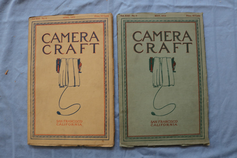 1909-1915 CAMERA CRAFT MAGAZINE - LOT OF 8 - O 3837