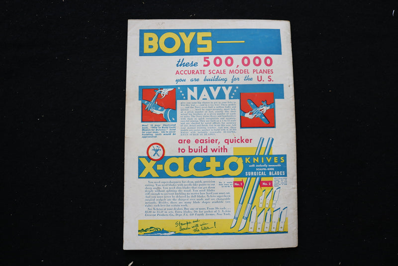 1942 JULY FLYING ACES MAGAZINE - NEW WARPLANES CLASH COVER - ST 1011W