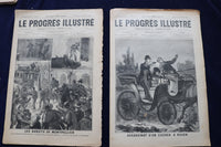 1892-1904 LE PROGRES ILLUSTRE MAGAZINE - FRENCH - LOT OF 23 - O 3659
