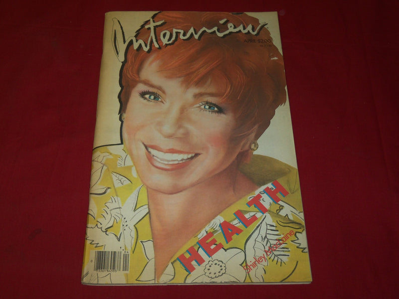 1985 APRIL INTERVIEW MAGAZINE - SHIRLEY MACLAINE COVER - GREAT ADS - B 5450