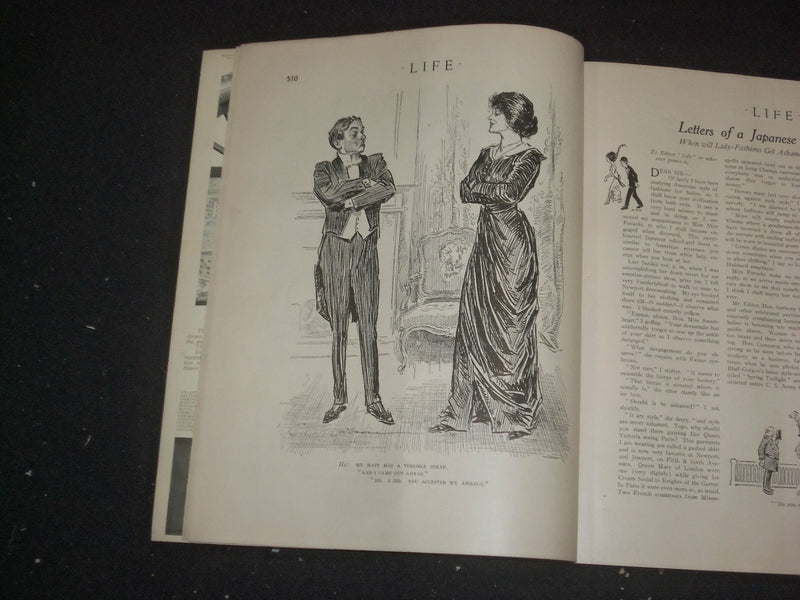 1913 SEPTEMBER 25 LIFE MAGAZINE - HEART-TO-HEART NUMBER - A WARM HEART - ST 6495