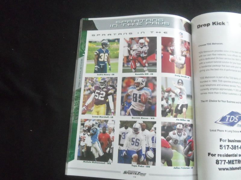 2003 NOVEMBER 22 FOOTBALL PROGRAM - MICHIGAN STATE VS PENN STATE UNIV - B 5533V
