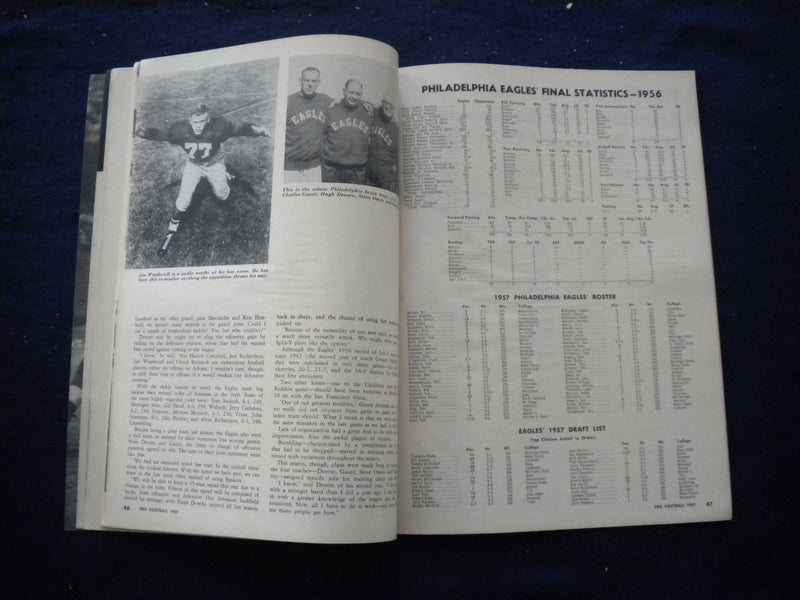 1957 PRO FOOTBALL MAGAZINE - ALL-TIME PRO SELECTIONS - B 439I
