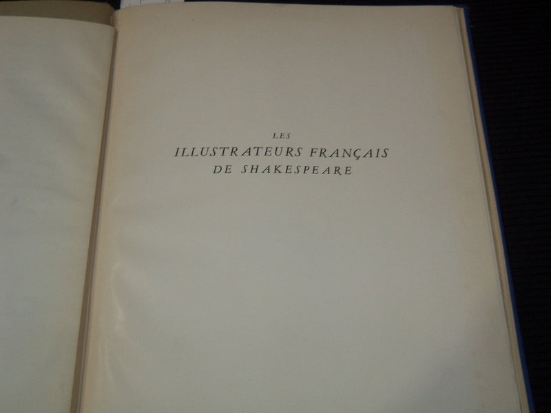 1939 SIMON MILLNER LES ILLUSTRATEURS FRANCAIS DE SHAKESPEARE VOLUME - KD 3806B