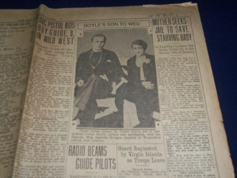 1931 JULY 12 SAN ANTONIO SUNDAY LIGHT SPORT SECTION - NURMI IN OLYMPIC - NP 972J
