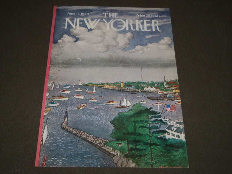 1964 JUNE 13 NEW YORKER MAGAZINE FRONT COVER ONLY - GREAT ART FOR FRAMING