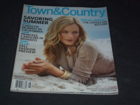 2006 AUGUST TOWN & COUNTRY MAGAZINE - CAROLYN MURPHY COVER - SP 2795