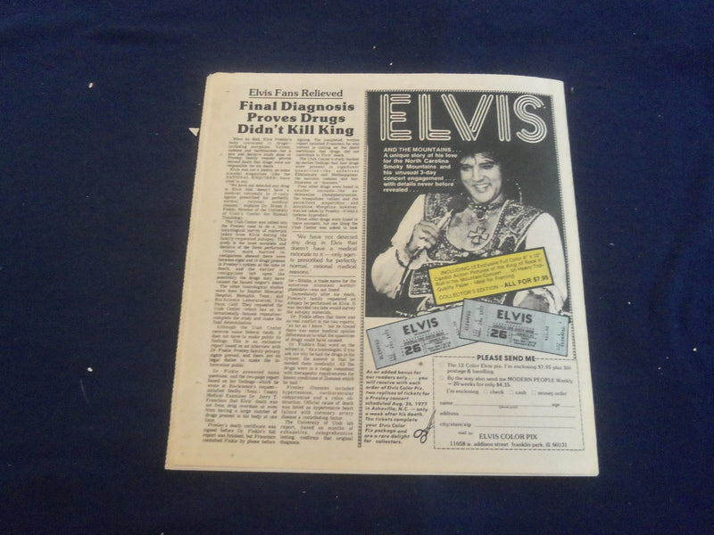 1978 MODERN PEOPLE NEWSPAPER - ELVIS - ONE YEAR LATER ANNIVERSARY - NP 5717
