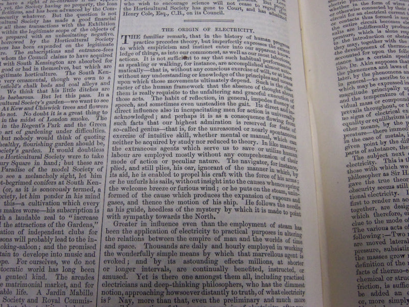 1864 SATURDAY REVIEW 2 BOUND VOLUMES - COMPLETE YR- PUBLISHED IN LONDON - R 1078