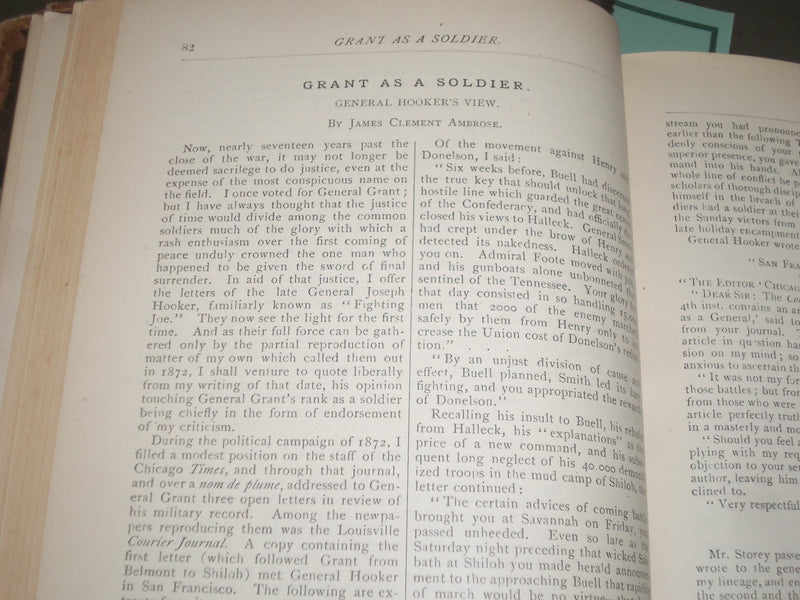 1882 JAN-SEPT POTTER'S AMERICAN MONTHLY MAGAZINE VOLUME - LONGFELLOW - KD 4630