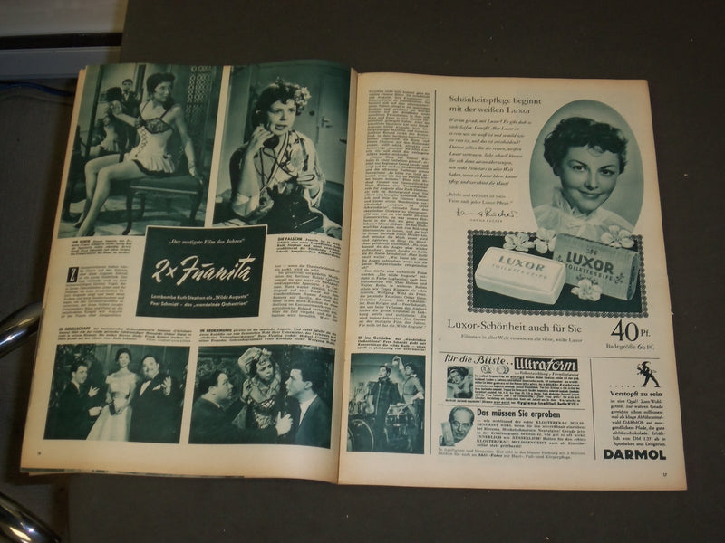1956 FILM REVIEW (GERMAN) MAGAZINE - NICE PHOTOS, ARTICLES & ADS - B 4008
