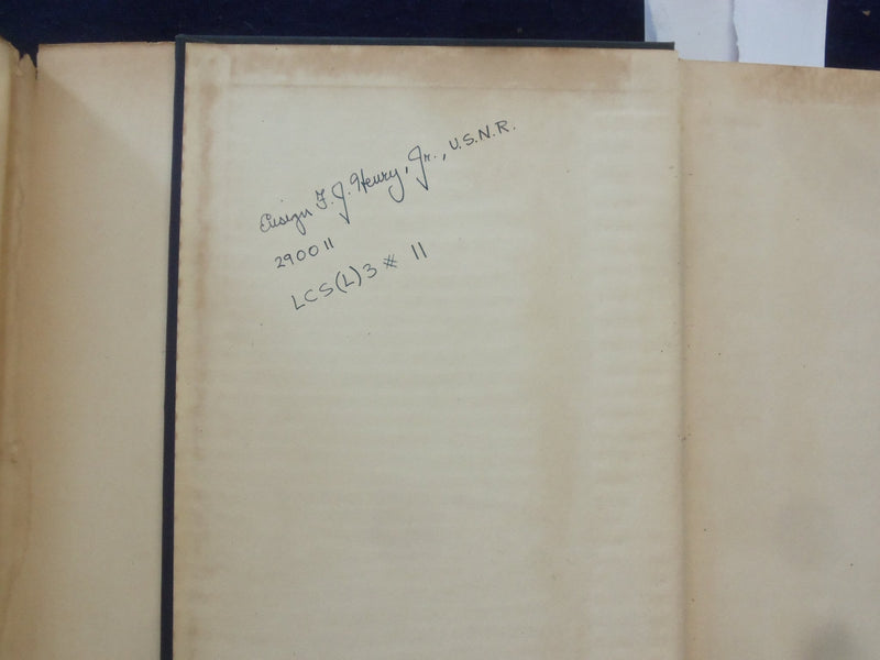 1944 THE NAVAL OFFICER'S GUIDE HARDCOVER BOOK BY ARTHUR A. AGETON - KD 8265