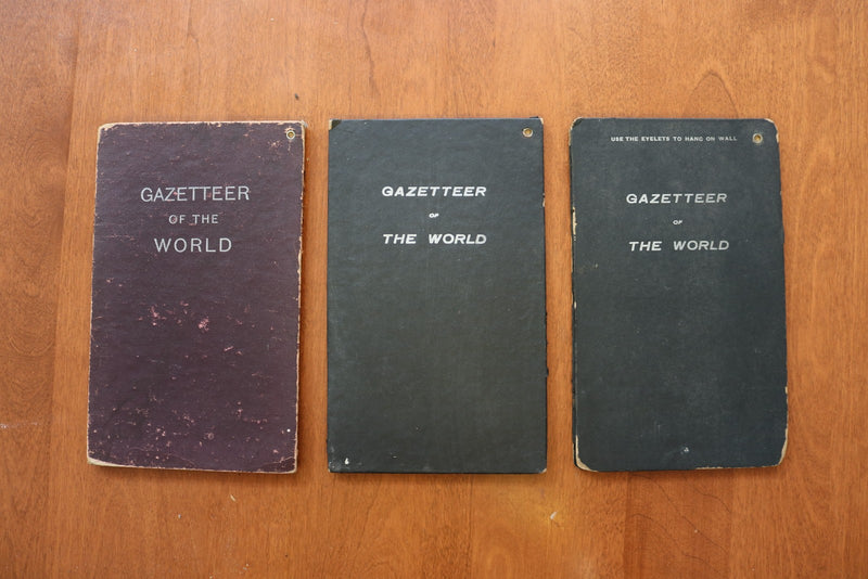 EARLY 1900'S MAPS AND GAZETTEERS MAGAZINE - LOT OF 18 - O 3901