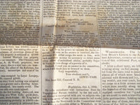 1835 OCT 10 NEW HAMPSHIRE STATESMAN - ADAMS - WEBSTER - SMALL POX - NP 614B