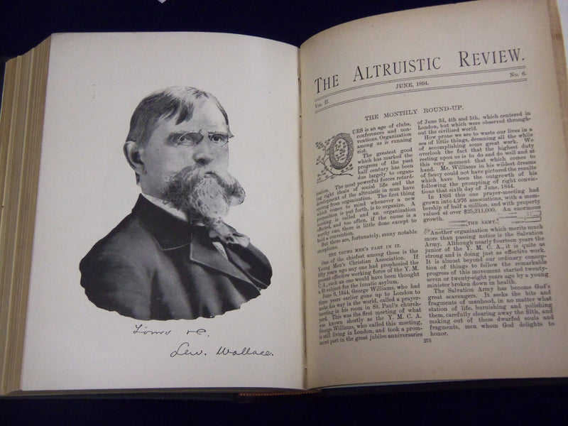 1893-1894 THE ALTRUISTIC REVIEW BOUND VOLUME NO. 1/2 - KD 3486O