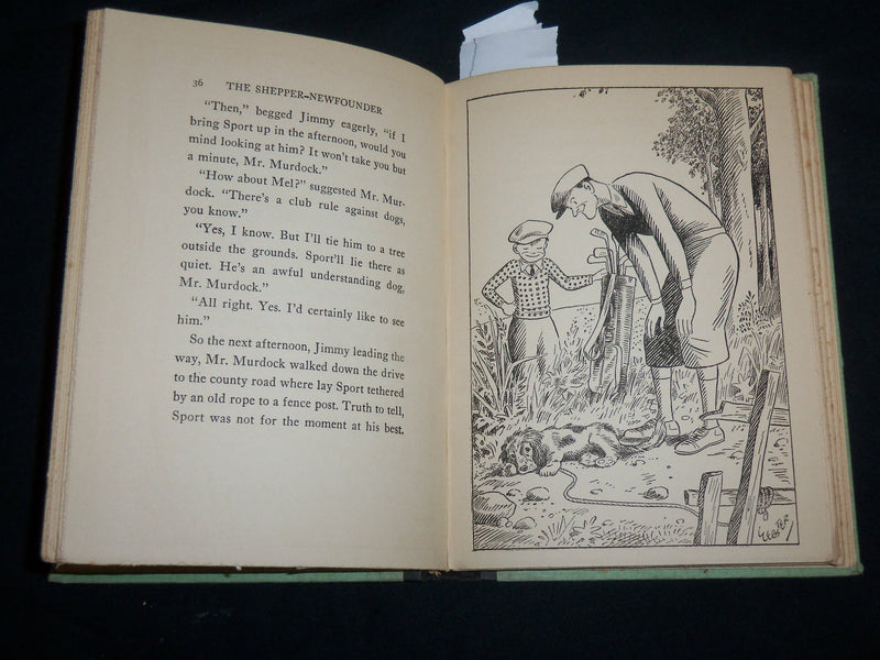 1931 THE SHEPPER-NEWFOUNDER HARDCOVER BOOK BY STEWART EDWARD WHITE - KD 6608