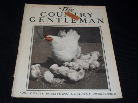 1914 MAY 16 THE COUNTRY GENTLEMAN MAGAZINE ILLUSTRATED COVER ART - E 2843