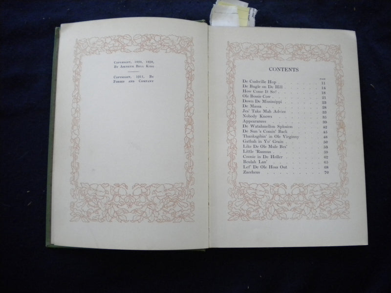 1911 BEN KING'S SOUTHLAND MELODIES HARDCOVER BOOK - KD 8017