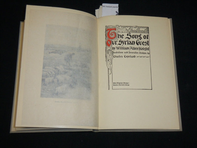 1908 THE SONS OF OUR SYRIAN GUEST-KNIGHT BOOK BY WILLIAM ALLEN KNIGHT - KD 6481