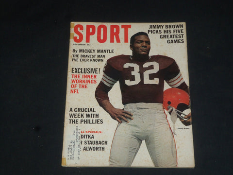 1964 DECEMBER SPORT MAGAZINE - JIMMY BROWN COVER - SP 8510