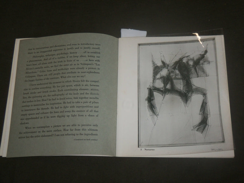 1960 MANUEL RIVERA RECENT PAINTINGS EXHIBITION SOFTCOVER BOOK - J 7104