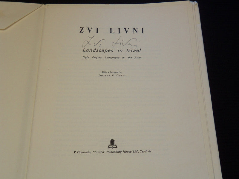 1971 ZVI LIVNI LANDSCAPE AND MAN IN ISRAEL - 10 LITHOGRAPHS - SIGNED - ST 1682N