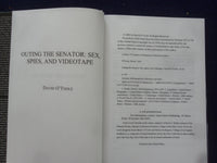 2005 SEX, SPIES, AND VIDEOTAPE - OUTING THE SENATOR HARDCOVER BOOK - KD 8624