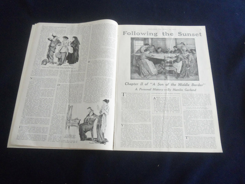 1914 APRIL 18 COLLIER'S MAGAZINE - THE PRESIDENT IN PRACTICE - ST 7095
