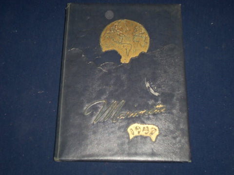 1947 MARIONETTE MARION COLLEGE YEARBOOK - INDIANA - GREAT PHOTOS - YB 482