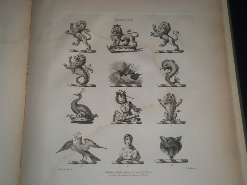 1827 KNIGHT & RUMLEY'S CRESTS OF THE NOBILITY & GENTRY - 29 PLATES - Z 25