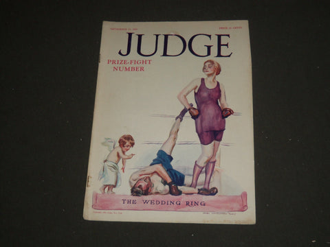 1923 SEPTEMBER 15 JUDGE MAGAZINE - J.M. FLAGG COVER - THE WEDDING RING - ST 5440