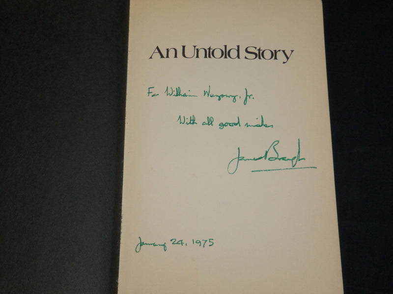 1973 THE ROOSEVELTS OF HYDE PARK BOOK INSCRIBED BY JAMES BROUGH - D 560