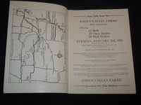 1951 ANGUS VALLEY FARMS ABERDEEN-ANGUS BREEDERS' CATTLE SALE CATALOG - J 9220