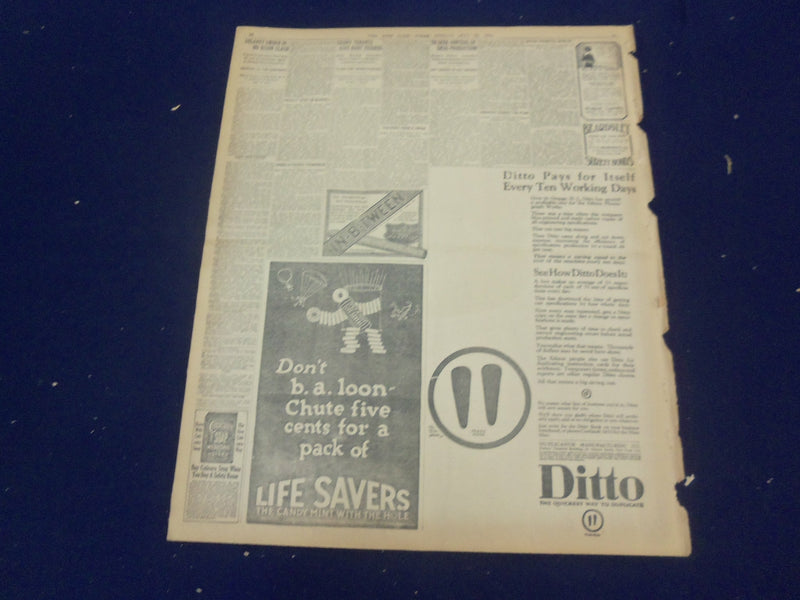 1919 MAY 30 NEW YORK TIMES - NC-4 GOES TO PLYMOUTH - NT 9254