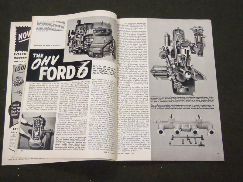 1952-1953 HOP UP CAR MAGAZINES LOT OF 5 ISSUES - SPEED MECHANICS - O 2283A
