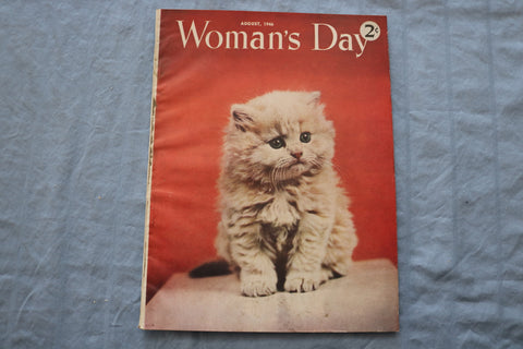 1946 AUGUST WOMAN'S DAY MAGAZINE - GREAT COVER, ARTICLES & ADS - ST 1000R
