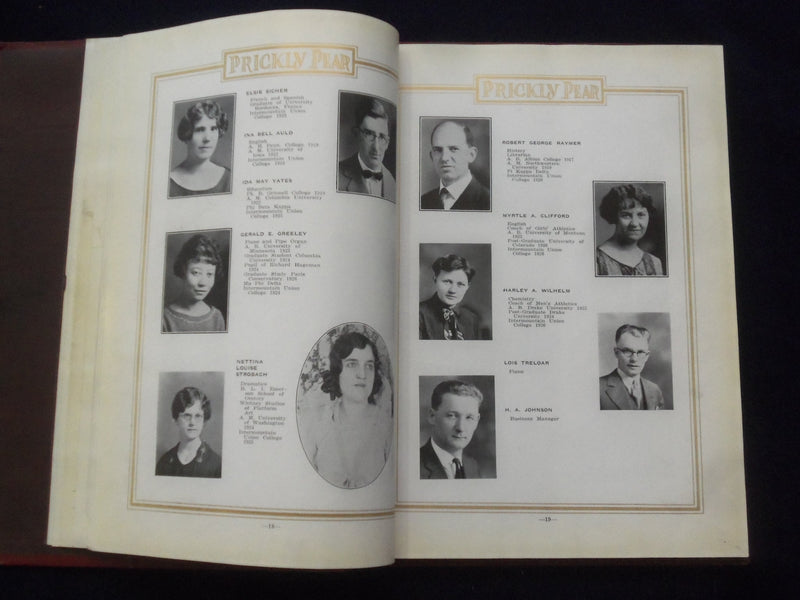 1927 THE PRICKLY PEAR INTERMOUNTAIN UNION COLLEGE YEARBOOK -HELENA, MT - YB 3115