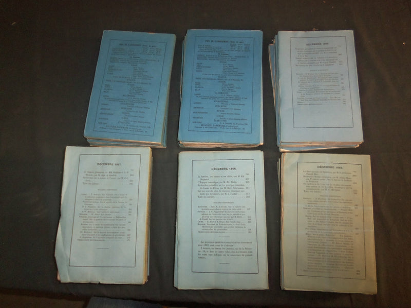 1864-1869 ARCHIVES DES SCIENCES PHYSIQUES ET NATURELLES - LOT OF 59 - WR 1045B