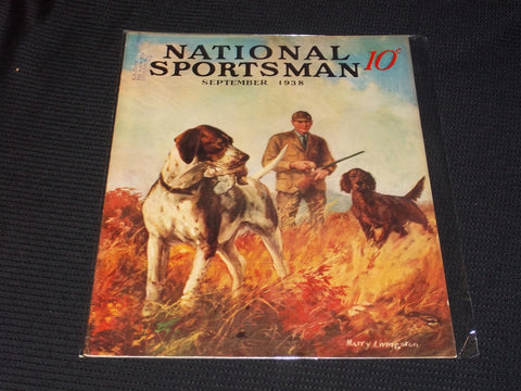 1938 SEPTEMBER NATIONAL SPORTSMAN MAGAZINE NICE ILLUSTRATED FRONT COVER - E 79